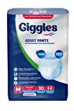 Giggles Külotlu Yetişkin Hasta Bezi Orta Boy M Beden 30 Lu
